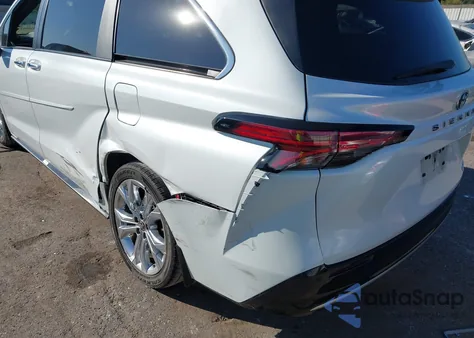 2022 Toyota Sienna Platinum from USA, damaged, VIN 5TDERKEC4NS095130